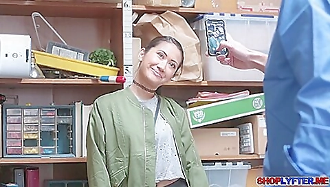 Sexy asian girl with a hot basement