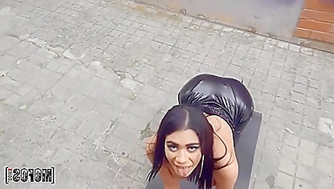 Big tits and cum on her face